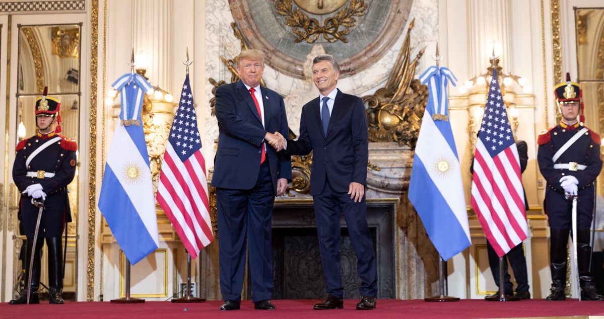 Trump chega ao G20 atacando a China (Foto: Reprodução/Twitter) Trump chega ao G20 atacando a China