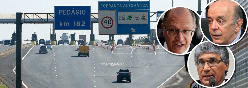 SP: o pedágio mais caro do Brasil fez a farra dos tucanos (Foto: USP Imagens | Reuters | Senado) SP: o pedágio mais caro do Brasil fez a farra dos tucanos