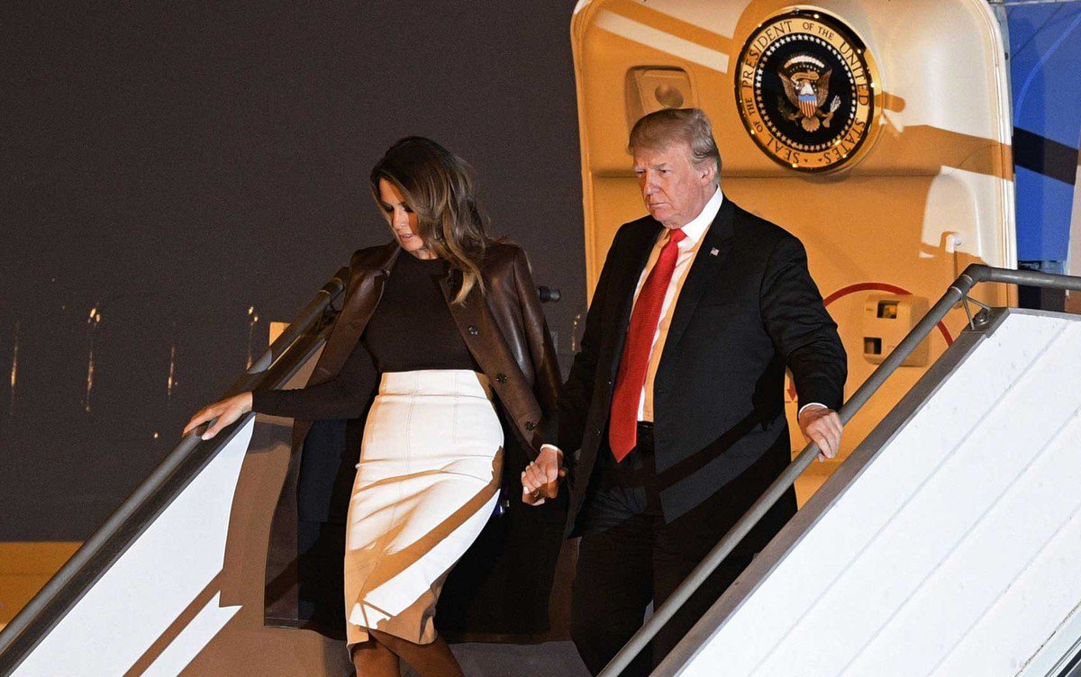 Trump chega a Buenos Aires para reunião do G20 Trump chega a Buenos Aires para reunião do G20