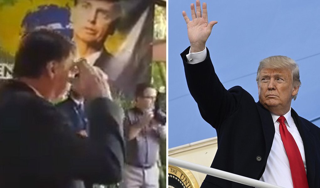Tijolaço: “continência” de Bolsonaro não foi a Bolton, mas a Trump Tijolaço: “continência” de Bolsonaro não foi a Bolton, mas a Trump