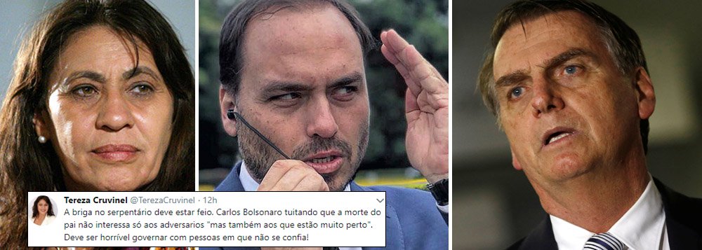 Post de Carlos Bolsonaro sobre morte do pai revela guerra intensa nos bastidores do poder (Foto: Reprodução | Reuters) Post de Carlos Bolsonaro sobre morte do pai revela guerra intensa nos bastidores do poder
