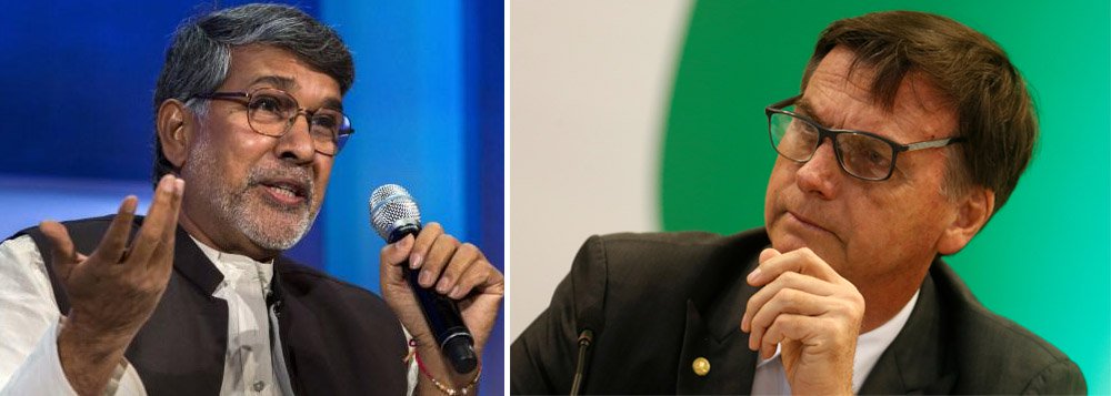 Em carta, Nobel da Paz pede que Bolsonaro respeite os direitos humanos Em carta, Nobel da Paz pede que Bolsonaro respeite os direitos humanos