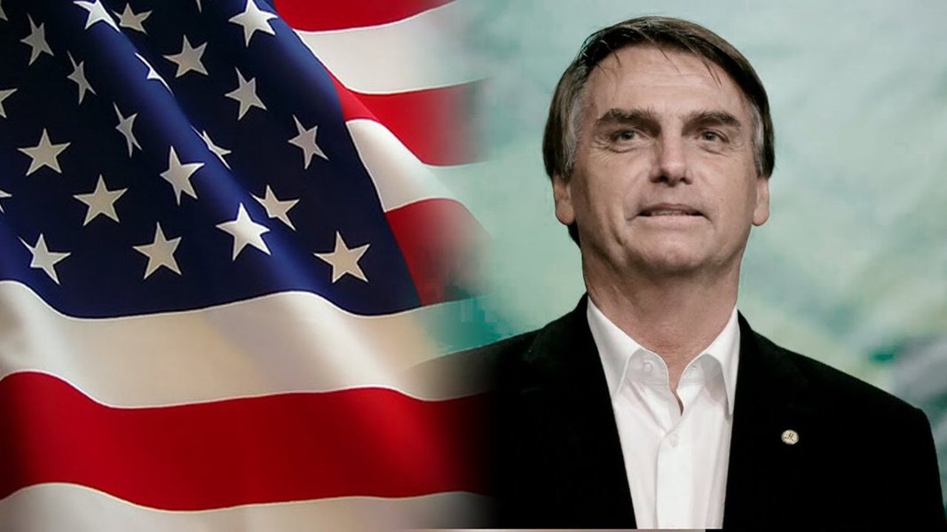 Bolsonaro no colo de Donald Trump Bolsonaro no colo de Donald Trump