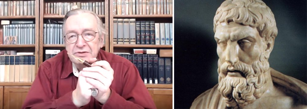 Rocha de Barros: Olavo de Carvalho não entendeu Epicuro Rocha de Barros: Olavo de Carvalho não entendeu Epicuro