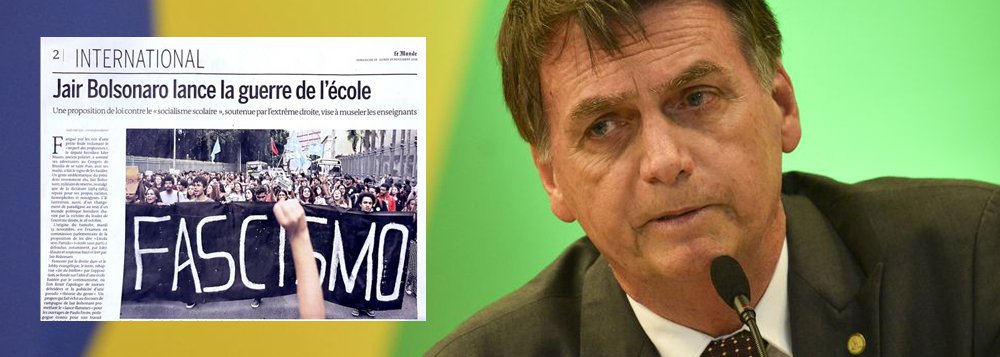 “Bolsonaro inicia guerra nas escolas”, diz Le Monde www.brasil247.com - “Bolsonaro inicia guerra nas escolas”, diz Le Monde