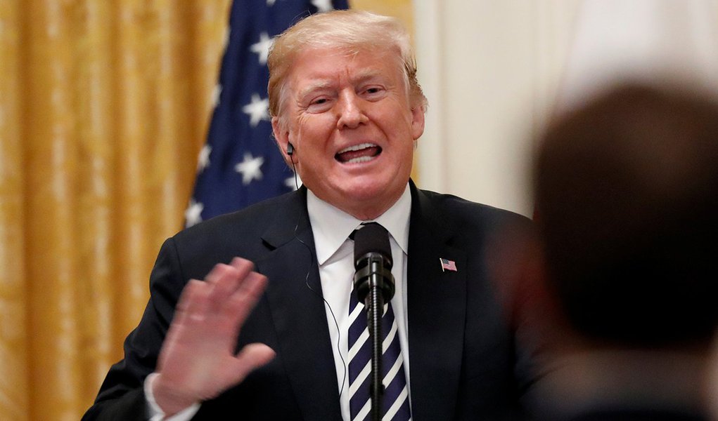 No estilo Bolsonaro, Trump culpa as vítimas, mídia e democratas, por terrorismo nos EUA (Foto: REUTERS/Kevin Lamarque) No estilo Bolsonaro, Trump culpa as vítimas, mídia e democratas, por terrorismo nos EUA