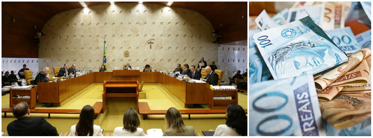 Paraná Pesquisas: 89% dos brasileiros consideraram injusto o reajuste do STF (Foto: Esq.: ABR) Paraná Pesquisas: 89% dos brasileiros consideraram injusto o reajuste do STF