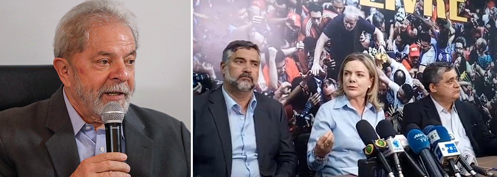 Gleisi: “nós tememos pela vida do presidente Lula” www.brasil247.com - Gleisi: “nós tememos pela vida do presidente Lula”