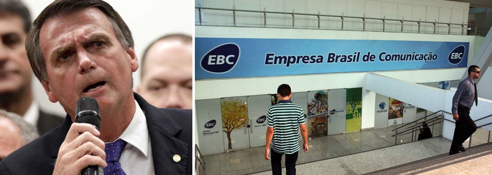 Bolsonaro quer privatizar ou acabar com TV Brasil Bolsonaro quer privatizar ou acabar com TV Brasil
