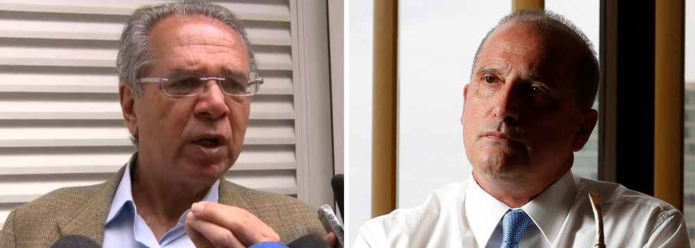 Guedes enquadra Lorenzoni: é político falando de economia Guedes enquadra Lorenzoni: é político falando de economia