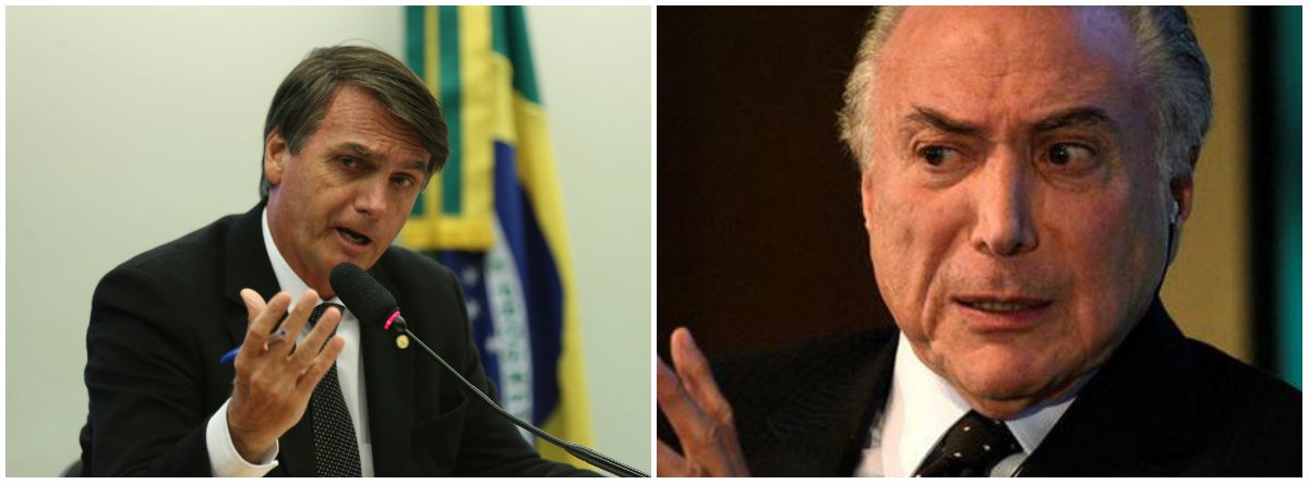 Bolsonaro tentará aprovar reforma da Previdência ainda este ano (Foto: Esq.: Fabio Pozzebom - ABR / Dir.: Darren Ornitz - Reuters) Bolsonaro tentará aprovar reforma da Previdência ainda este ano