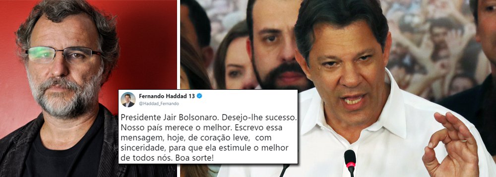 Sobre o tweet de Haddad para Bolsonaro Sobre o tweet de Haddad para Bolsonaro