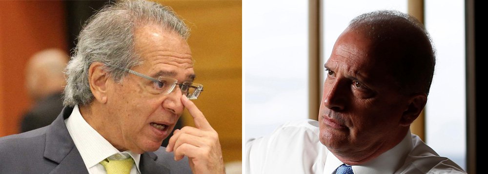 Equipe de Bolsonaro já bate cabeça e Guedes enquadra Lorenzoni Equipe de Bolsonaro já bate cabeça e Guedes enquadra Lorenzoni