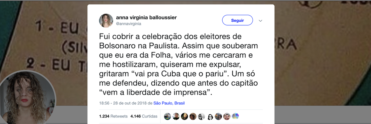Repórter da Folha é hostilizada por bolsonaristas Repórter da Folha é hostilizada por bolsonaristas