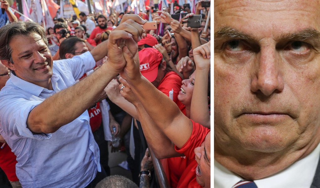 Haddad: eleitores vão decidir entre um miliciano e um professor Haddad: eleitores vão decidir entre um miliciano e um professor