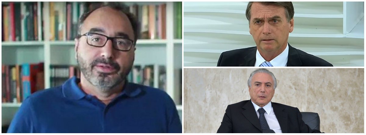 Rovai: o que Bolsonaro quer fazer com a Folha, Temer fez com sites progressistas (Foto: Dir.: embaixo (José Cruz - ABR)) Rovai: o que Bolsonaro quer fazer com a Folha, Temer fez com sites progressistas
