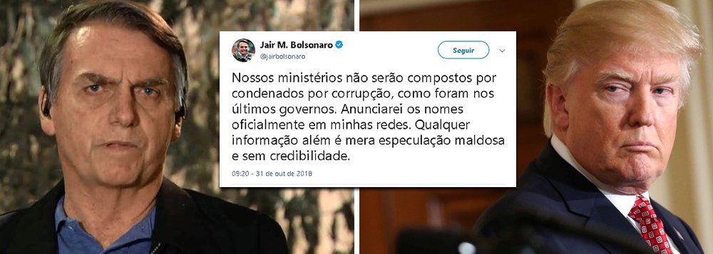 Como Trump, Bolsonaro começa governo pelas redes sociais Como Trump, Bolsonaro começa governo pelas redes sociais