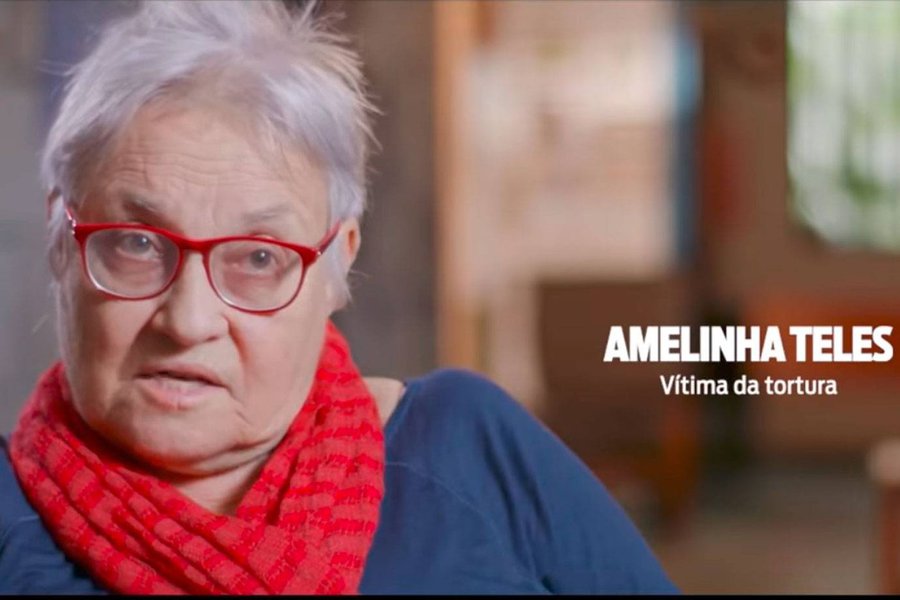 Familiares de vítimas da ditadura se solidarizam com Amelinha Teles (Foto: Reprodução TV) Familiares de vítimas da ditadura se solidarizam com Amelinha Teles