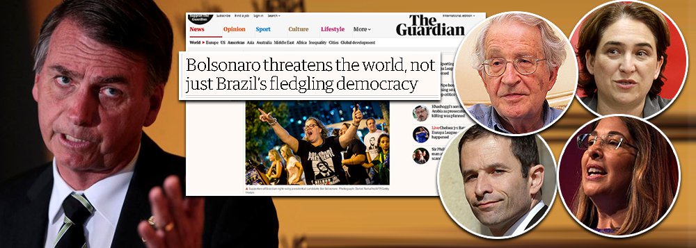 Manifesto de intelectuais no Guardian aponta: Bolsonaro é risco global Manifesto de intelectuais no Guardian aponta: Bolsonaro é risco global