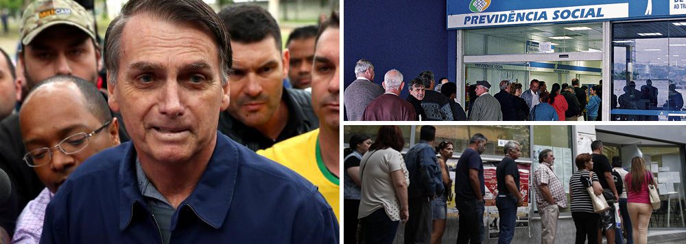 Proposta de Bolsonaro ameaça aposentadoria de 51 mi de trabalhadores Proposta de Bolsonaro ameaça aposentadoria de 51 mi de trabalhadores