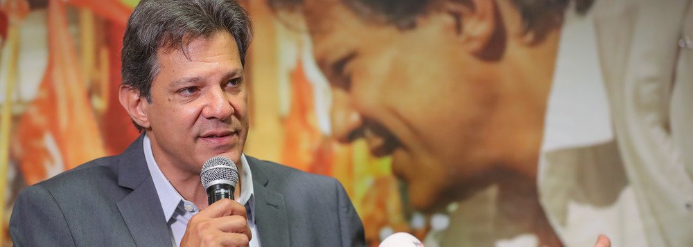 Haddad diz que exterior reconhece melhor riscos que Brasil corre com Bolsonaro (Foto: Stuckert) Haddad diz que exterior reconhece melhor riscos que Brasil corre com Bolsonaro