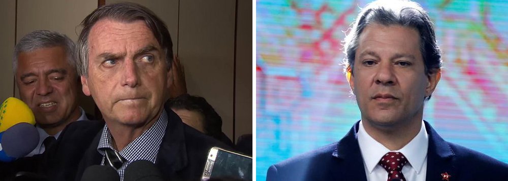 Com fuga de Bolsonaro, Haddad vai ao TSE para ser entrevistado na Globo Com fuga de Bolsonaro, Haddad vai ao TSE para ser entrevistado na Globo