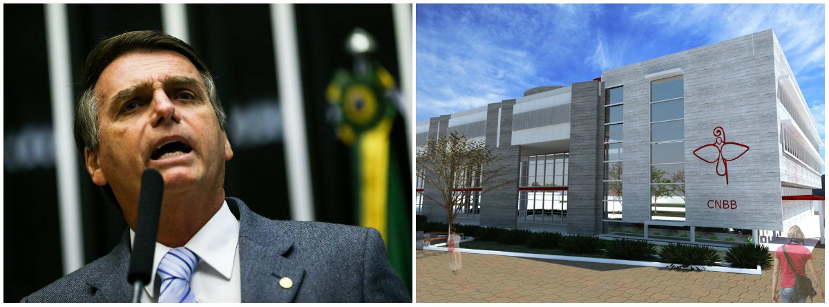 CNBB: bispos católicos contra Bolsonaro (Foto: Esq.: Fabio Pozzebom - ABR) CNBB: bispos católicos contra Bolsonaro