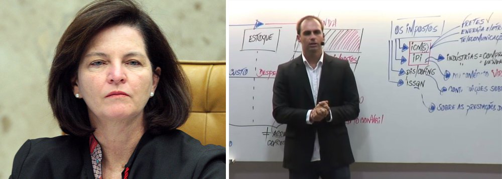 Dodge não diz se abrirá investigação contra filho de Bolsonaro que falou em fechar o STF Dodge não diz se abrirá investigação contra filho de Bolsonaro que falou em fechar o STF