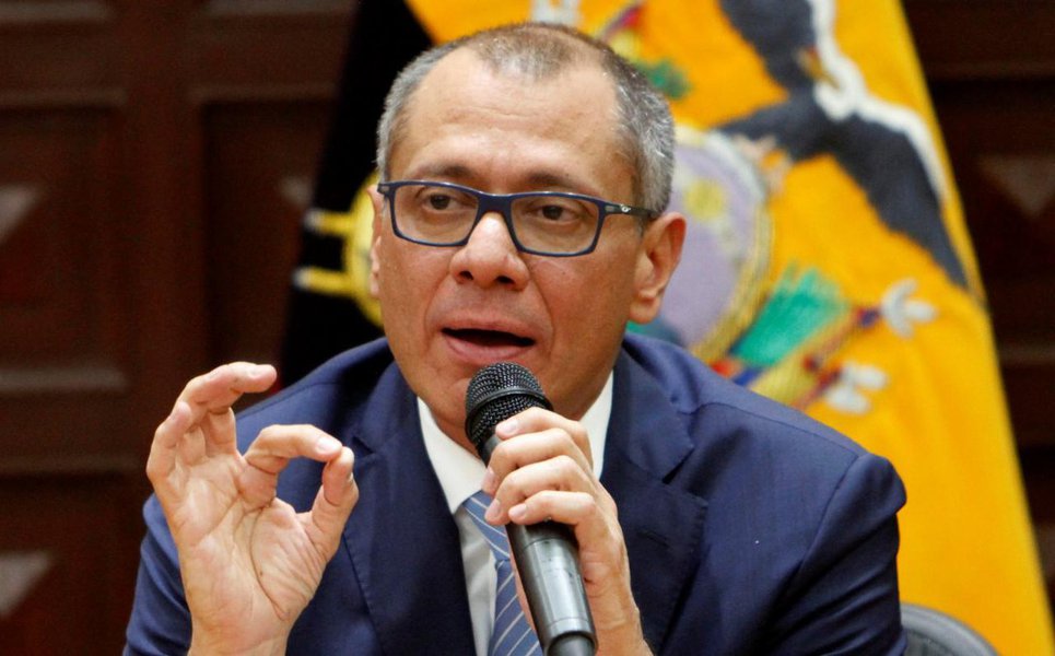 Condenado por caso Odebrecht, ex-vice-presidente do Equador faz greve de fome (Foto: STRINGER) Condenado por caso Odebrecht, ex-vice-presidente do Equador faz greve de fome