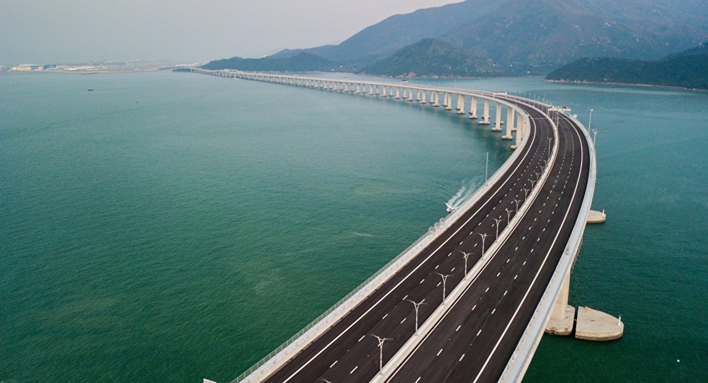 China inaugura maior ponte marítima do mundo China inaugura maior ponte marítima do mundo
