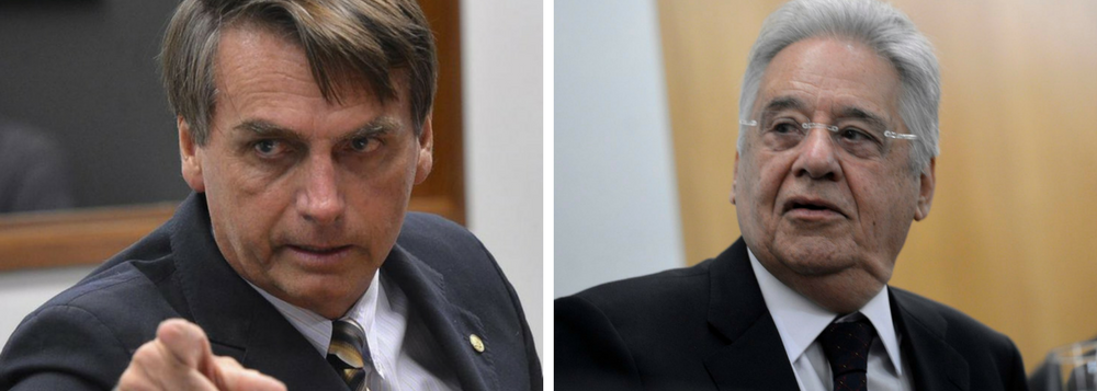 FHC: declaração de Bolsonaro é 'inacreditável e lembra outros tempos' FHC: declaração de Bolsonaro é 'inacreditável e lembra outros tempos'