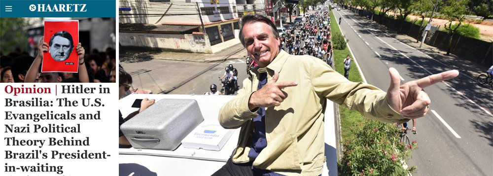 “Hitler em Brasília”: jornal israelense bate duro em Bolsonaro (Foto: Reprodução) “Hitler em Brasília”: jornal israelense bate duro em Bolsonaro