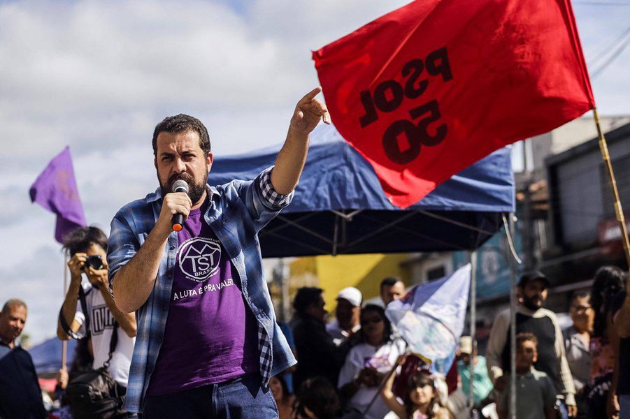 Boulos ironiza: o Partido da Justiça entrou na coligação do PSL (Foto: Divulgação) Boulos ironiza: o Partido da Justiça entrou na coligação do PSL