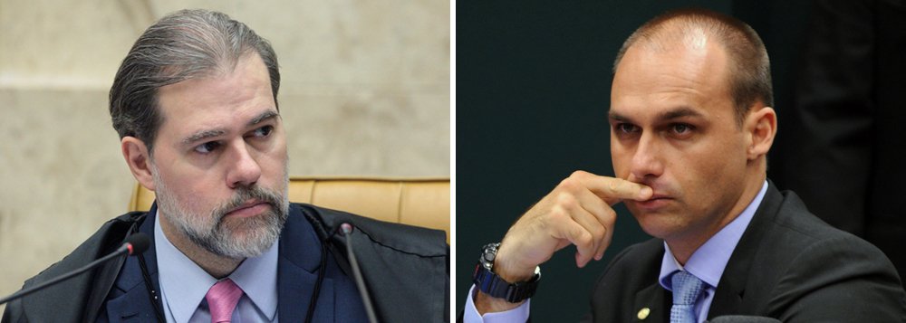 Toffoli condena ataque à democracia feito por Eduardo Bolsonaro Toffoli condena ataque à democracia feito por Eduardo Bolsonaro