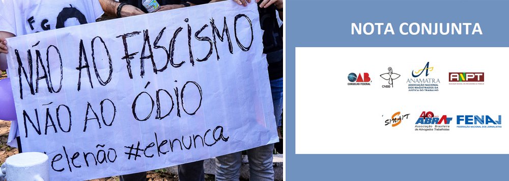 CNBB, OAB e outras entidades da sociedade civil unem-se contra o fascismo www.brasil247.com - CNBB, OAB e outras entidades da sociedade civil unem-se contra o fascismo