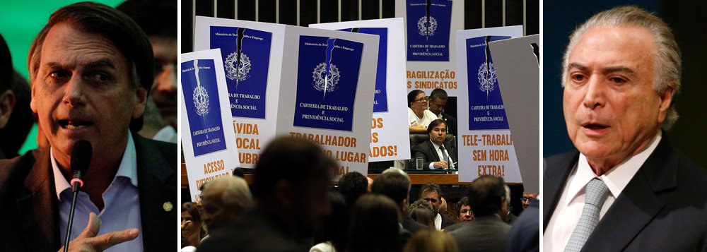 Repúdio à reforma trabalhista apoiada por Bolsonaro mandou 118 deputados para casa Repúdio à reforma trabalhista apoiada por Bolsonaro mandou 118 deputados para casa