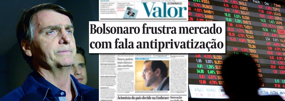 Mercado descobre: Bolsonaro é a grande fake news das eleições Mercado descobre: Bolsonaro é a grande fake news das eleições