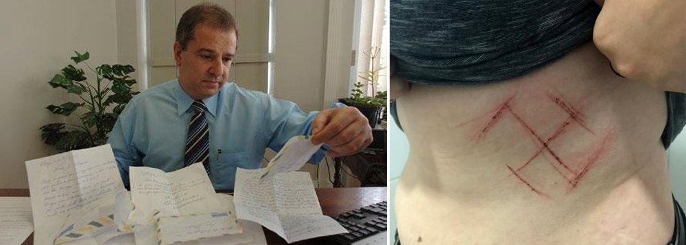 Delegado diz que suástica grafada em jovem é símbolo budista Delegado diz que suástica grafada em jovem é símbolo budista
