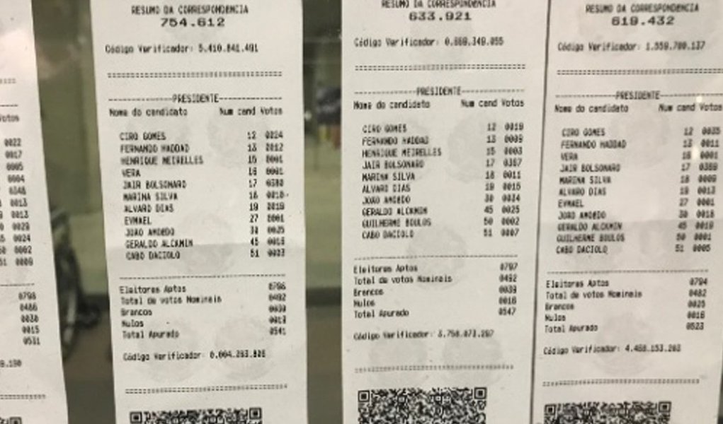 Boletins de urnas no exterior circulam nas redes e TSE não vê ilegalidade Boletins de urnas no exterior circulam nas redes e TSE não vê ilegalidade