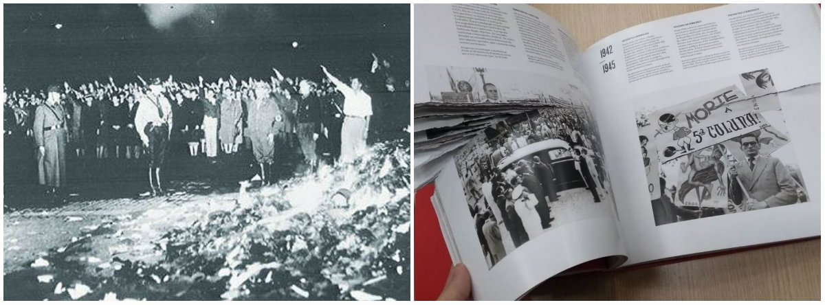Tijolaço: a queima de livros do nazismo já dá sinais de fumaça aqui (Foto: Dir.: arquivo pessoa (divulgação)) Tijolaço: a queima de livros do nazismo já dá sinais de fumaça aqui
