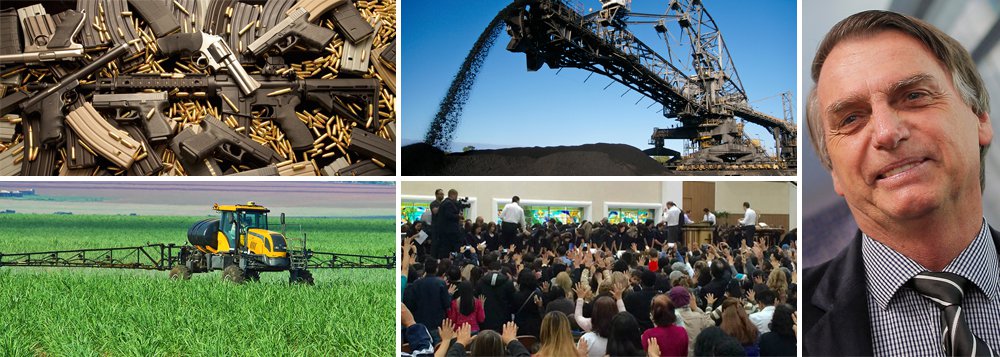 Indústria de armas, agronegócio, mineradoras e igrejas bancam campanha de Bolsonaro Indústria de armas, agronegócio, mineradoras e igrejas bancam campanha de Bolsonaro