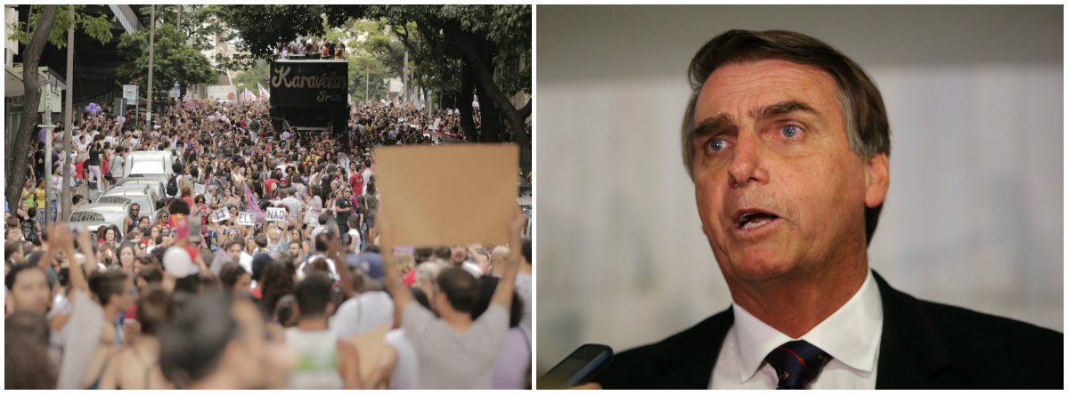 Bolsonaro menciona a palavra mulher apenas uma vez em seu programa de governo (Foto: Dir.: Valter Campanato - ABR) Bolsonaro menciona a palavra mulher apenas uma vez em seu programa de governo