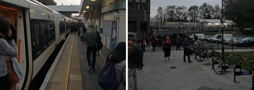 Homem ataca pessoas com faca em trem de Londres Homem ataca pessoas com faca em trem de Londres