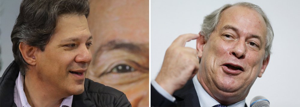 Ciro Gomes diz que prefere enfrentar Haddad no 2º turno Ciro Gomes diz que prefere enfrentar Haddad no 2º turno