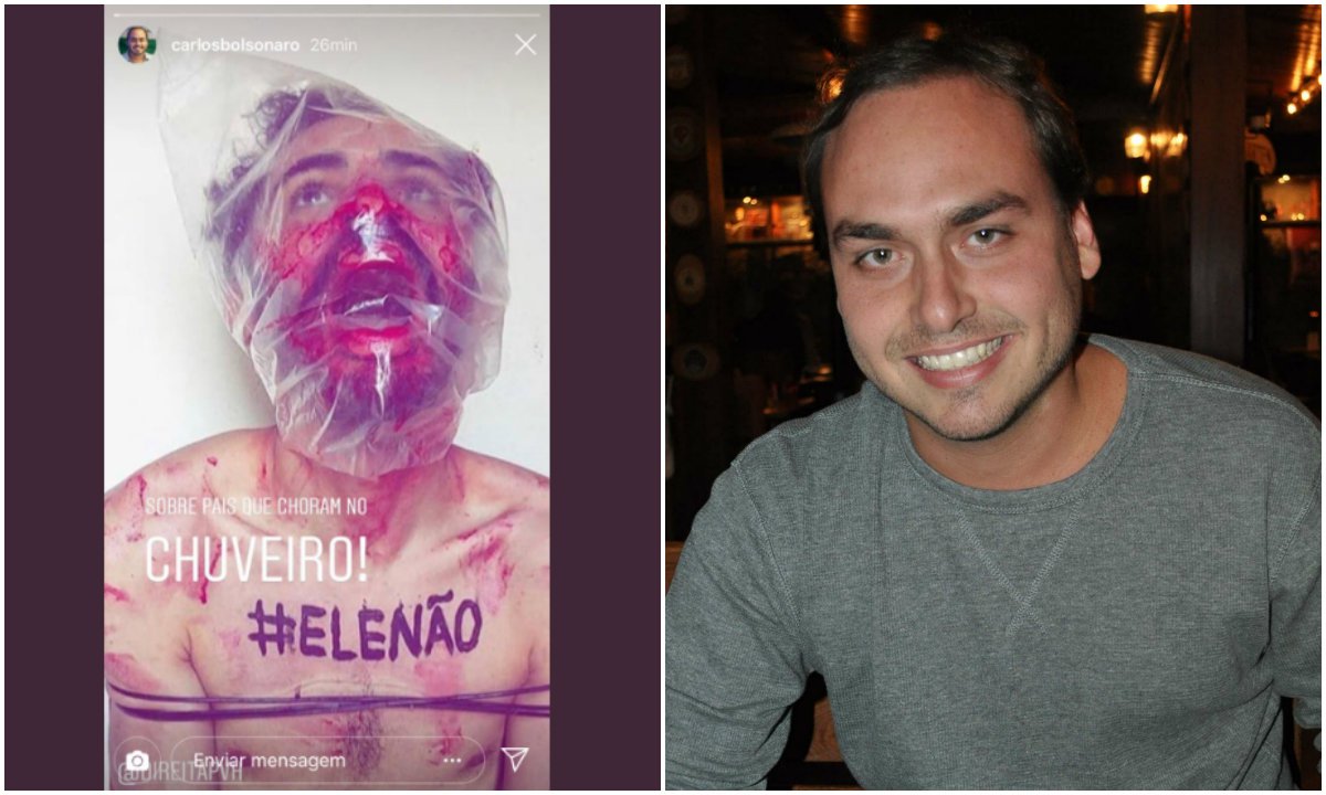 Filho de Bolsonaro faz apologia à tortura contra o movimento #EleNão Filho de Bolsonaro faz apologia à tortura contra o movimento #EleNão