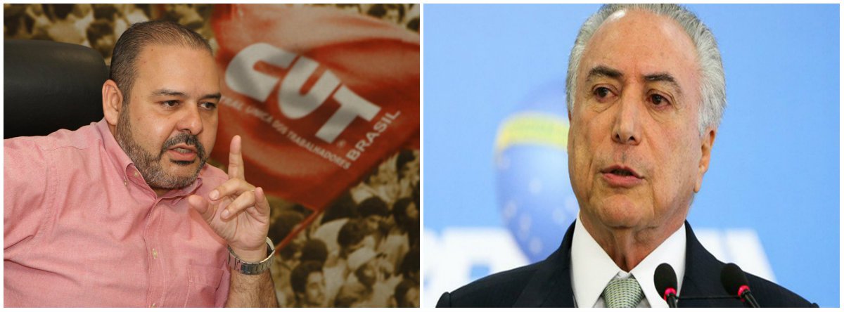 CUT: Temer quer acabar com a aposentadoria dos trabalhadores (Foto: Esq.: CUT / Dir.: Marcelo Camargo - ABR) CUT: Temer quer acabar com a aposentadoria dos trabalhadores