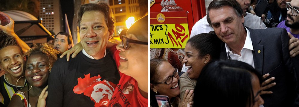 Polarização entre Haddad e Bolsonaro deverá marcar o debate desta quarta Polarização entre Haddad e Bolsonaro deverá marcar o debate desta quarta