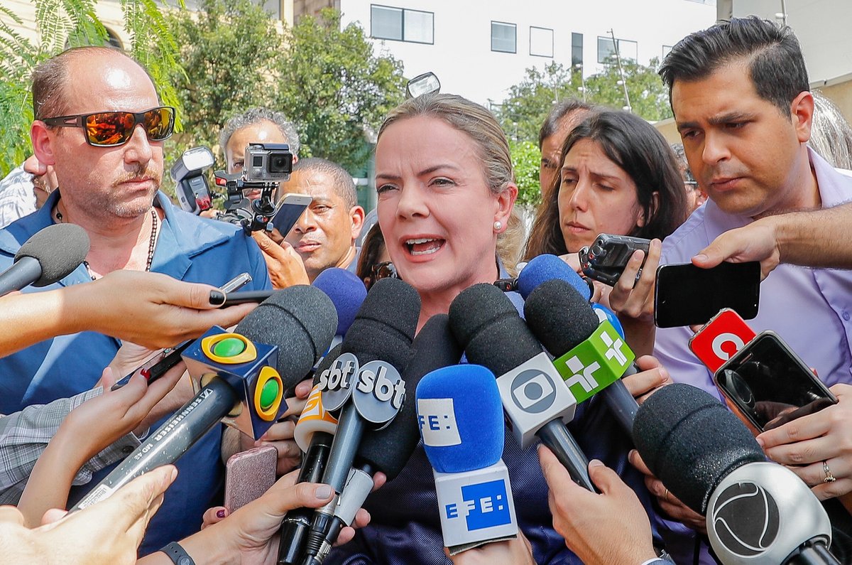 Gleisi a Ciro: “O PT “não é uma estrutura odienta!" (Foto: Ricardo Stuckert) Gleisi a Ciro: “O PT “não é uma estrutura odienta!"