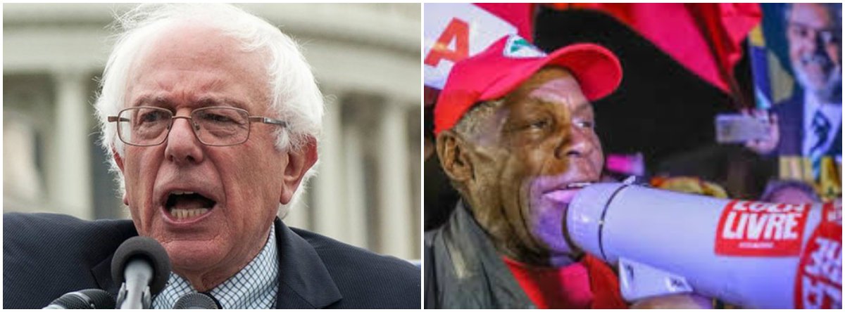 Em vídeo, Bernie Sanders denuncia prisão política de Lula e alerta sobre o fascismo de Bolsonaro Em vídeo, Bernie Sanders denuncia prisão política de Lula e alerta sobre o fascismo de Bolsonaro