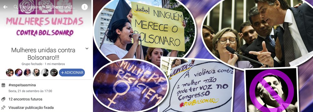 Sábado histórico: mulheres convocam "Todos contra Bolsonaro" no Brasil e no mundo Sábado histórico: mulheres convocam "Todos contra Bolsonaro" no Brasil e no mundo